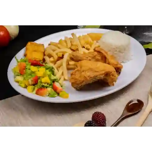 Bandeja de Pollo Broaster
