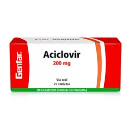 Genfar Aciclovir (200 Mg) en Tabletas