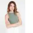  Camiseta Bella Mujer Verde Agave Oscuro Talla S Naf-Naf 
