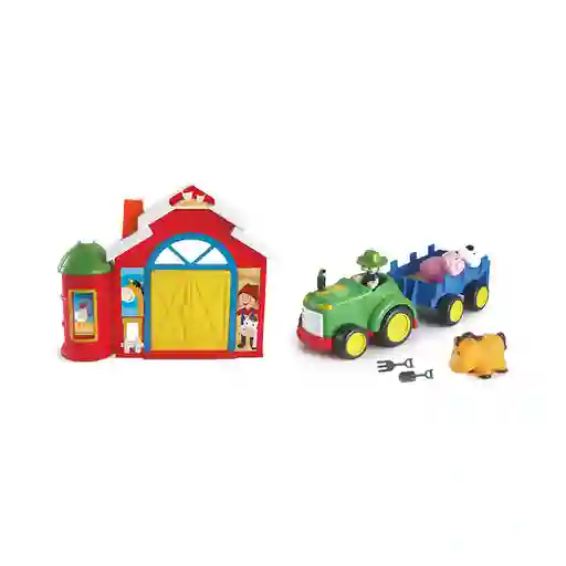 My Little Kids Juguete Granja Tractor + Animales