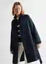 Abrigo Trench Navy Talla 21 Teen Niñas Mango