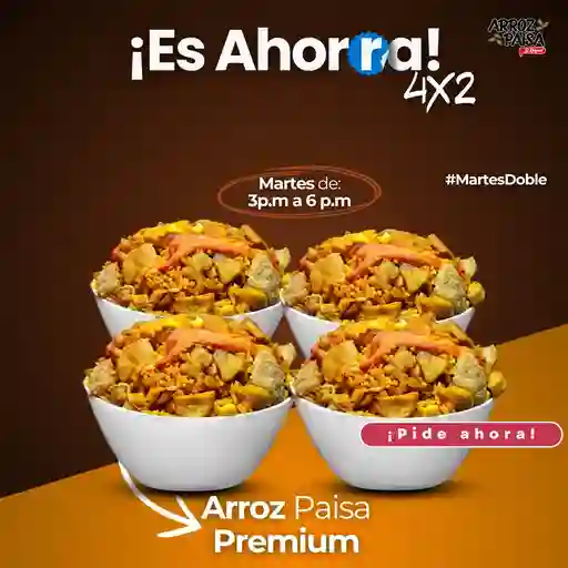 4X2 arroz paisa premium