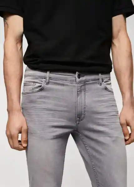 Jean Jude Tejano Gris Talla 38 Hombre Mango