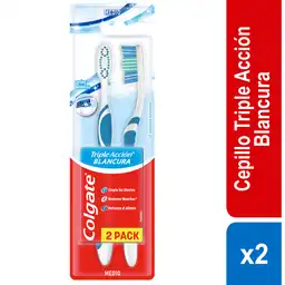 Colgate Cepillo de Dientes Triple Acción Extra Blancura Suave