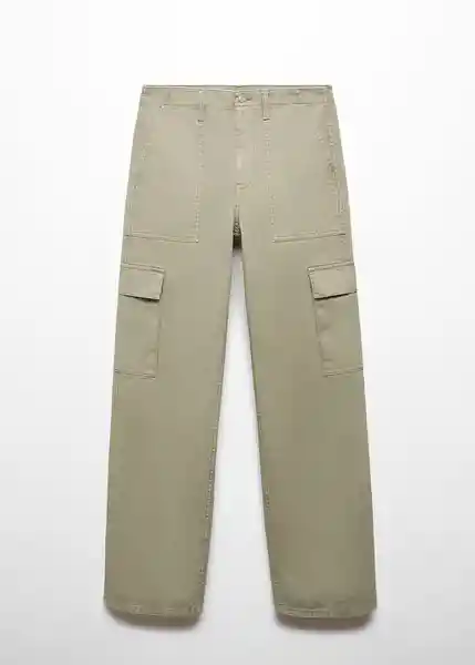 Pantalón Jean Lara Khaki Talla 36 Mujer Mango