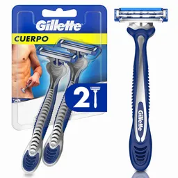 GILLETTE Cuerpo Cuchilla de Afeitar Máquina de Afeitar Corporal Desechable Zona Intima Depilación Corporal Masculina 2 uds