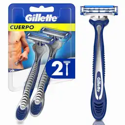 GILLETTE Cuerpo Cuchilla de Afeitar Máquina de Afeitar Corporal Desechable Zona Intima Depilación Corporal Masculina 2 uds