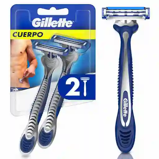 GILLETTE Cuerpo Cuchilla de Afeitar Máquina de Afeitar Corporal Desechable Zona Intima Depilación Corporal Masculina 2 uds