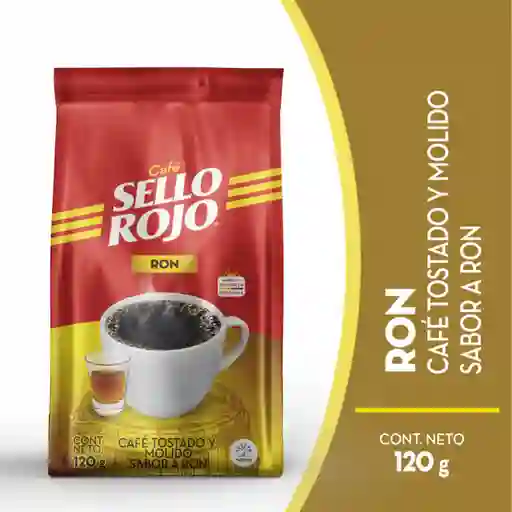 Sello Rojo Café Ron 120 g