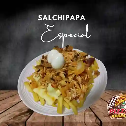Salchipapa especial