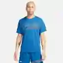 Nike Camiseta Flash Miler Top Para Hombre Azul Talla L