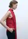 Blusa Amapola Rojo Talla M Mujer Mango