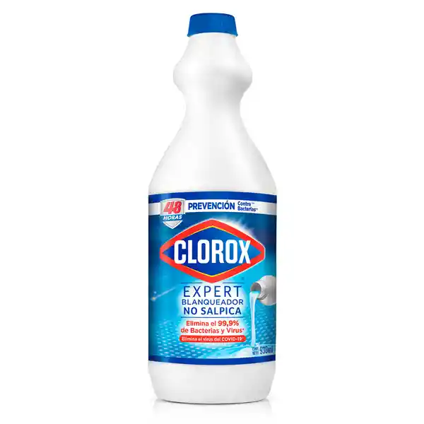 Clorox Blanqueador Original Anti Splash Botella 930 ml