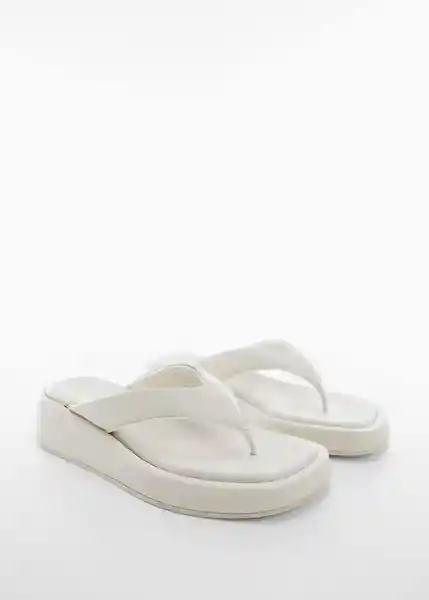 Sandalias Simi Crudo Talla 42 Mujer Mango