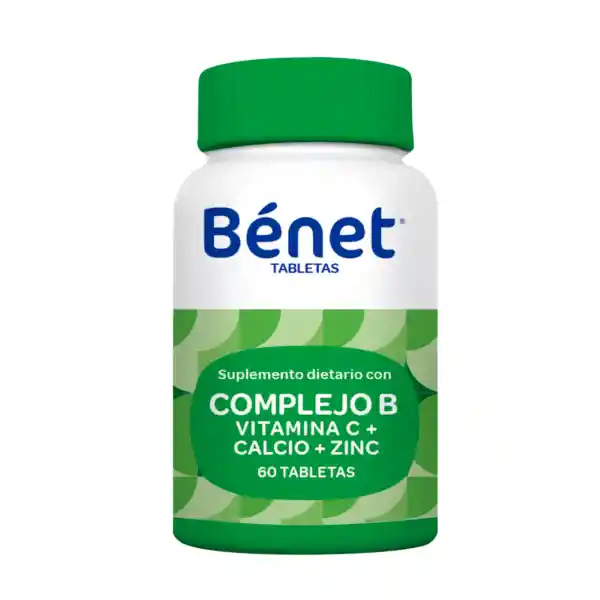 Tabletas Benet Complejo B x 60 Tabletas x 15 Und
