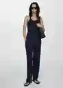 Pantalón Florida Navy Talla XS Mujer Mango