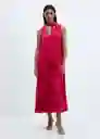 Vestido Turmalin-A Fucsia Talla M Mujer Mango