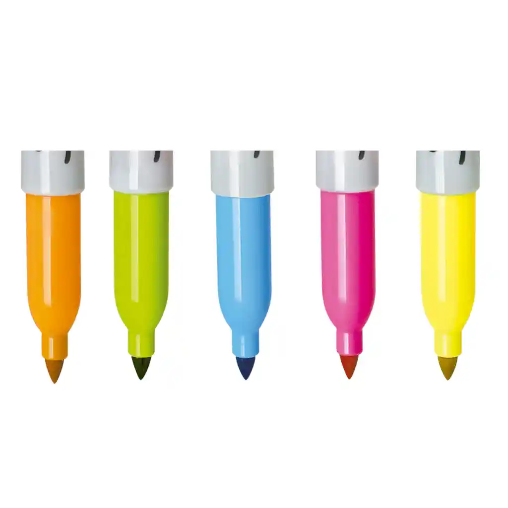 Marcador Permanente Fino Sharpie Neon X 5 Unidades