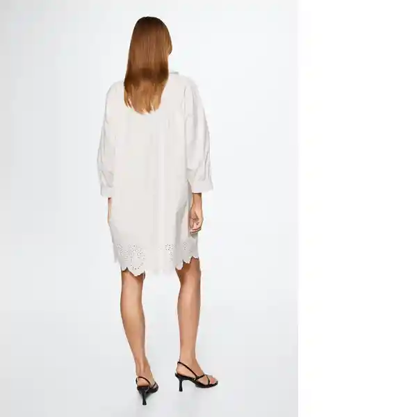 Vestido Khan-H Blanco Talla S Mujer Mango