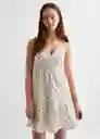 Vestido Estartit Crudo Talla 22 Mango Teen Girl Mango