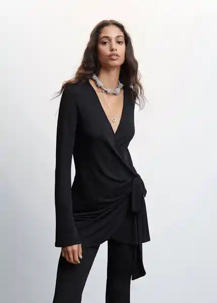 Cárdigan Bilma Negro Talla M Mujer Mango