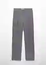 Pantalón Cesi Gris Talla 54 Mujer Mango