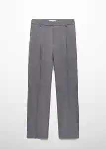 Pantalón Cesi Gris Talla 54 Mujer Mango