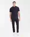 Camisa Carbon Manga Corta Azul Dark Ultraoscuro M Chevignon