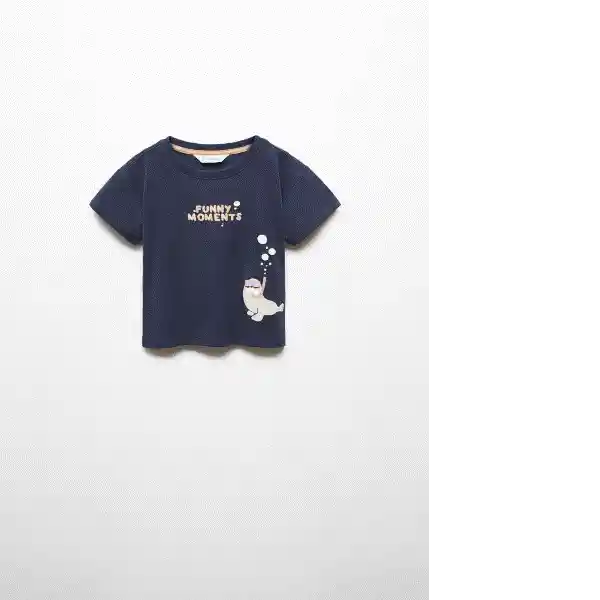 Camiseta Foqui Navy Talla 70 Niño Mango