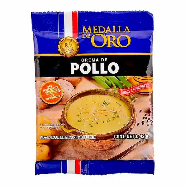 Medalla Oro Crema de Pollo