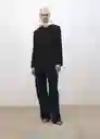 Blazer Americana Iris Negro Talla S Mujer Mango