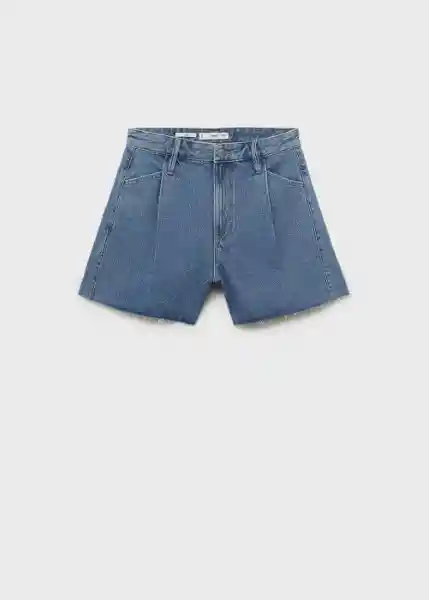 Short Ibiza Tejano Medio Talla 38 Mujer Mango