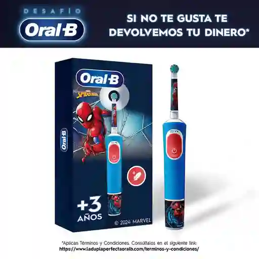 Oral-B Cepillo de Dientes Eléctrico Infantil Marvel Spider-Man
