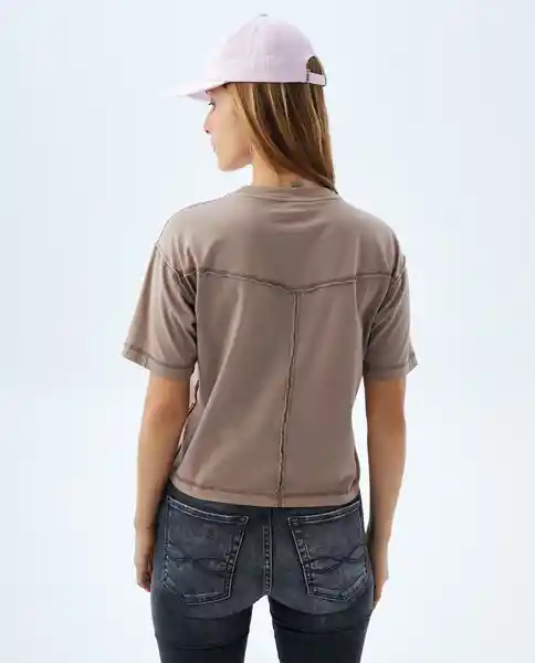 Camiseta Mujer Café Talla M 609F000 Americanino