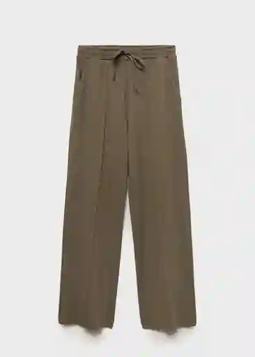 Pantalón Nique Khaki Talla L Mujer Mango