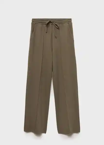 Pantalón Nique Khaki Talla L Mujer Mango