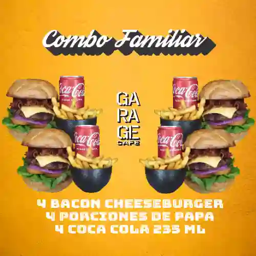 Combo Baconcheeseburger Familiar X4