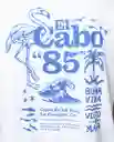 Camiseta Hombre Blanco Talla S 102G001 Rifle