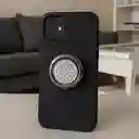 Soporte Anillo Para Celular Redondo Diamond Like Negro Miniso