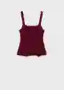 Top Pepito Vino Talla M Mujer Mango