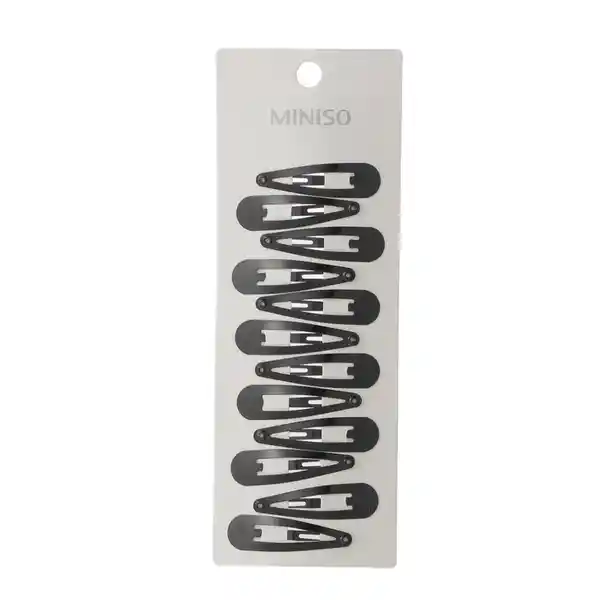 Set de Hebillas Para el Cabello Negro Miniso