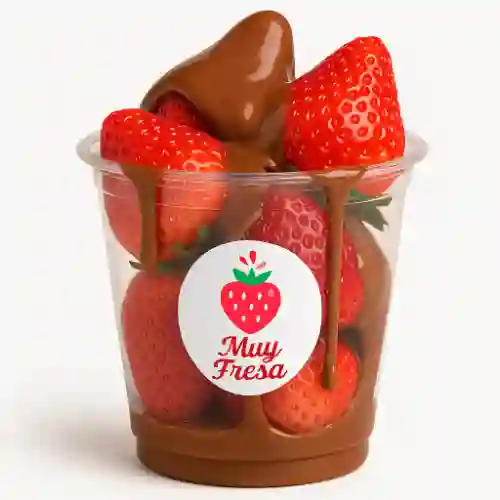 Fresas con chocolate derretido (12 oz)