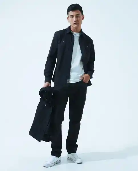 Camisa Hombre Negro Talla XS 510D001 Americanino