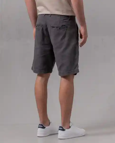 Bermuda Drill Hombre Gris Ballena Oscuro Talla 28 73901 Rifle