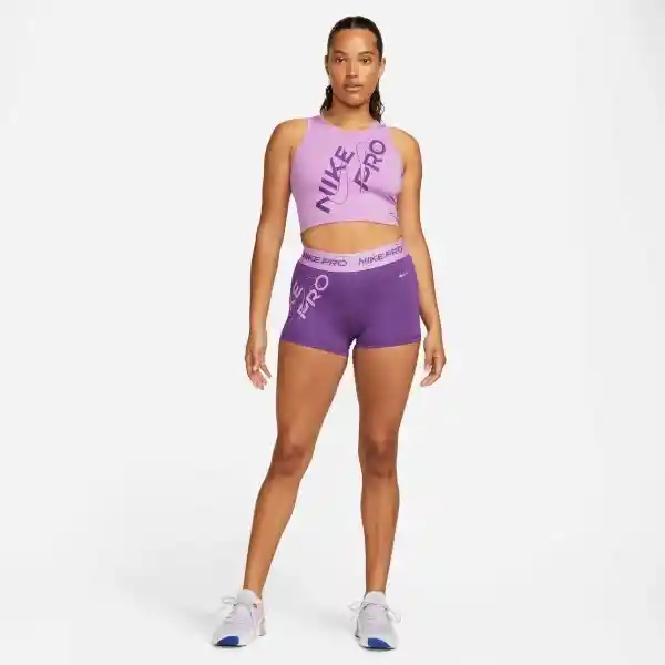 Nike Polera W Crop Tank Grx Morado Para Mujer Talla L