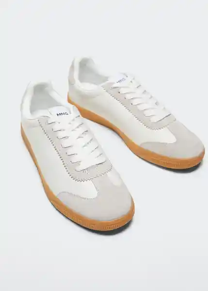 Deportiva Super Blanco Talla 40 Mujer Mango