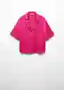 Camisa Sassa Fucsia Talla 26 Mujer Mango