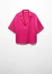 Camisa Sassa Fucsia Talla 26 Mujer Mango