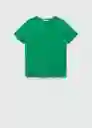Camiseta Vispi Verde Talla S Mujer Mango
