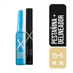 Max Factor Pestañina Negra Lash Maker + Delineador